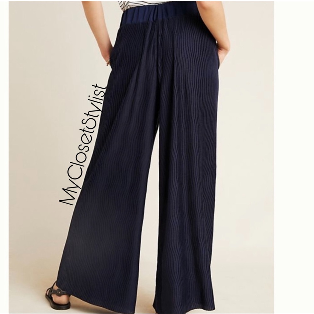 Anthropologie NWT Flowy knit Wide-Leg Pants! XS/S - Picture 3 of 5
